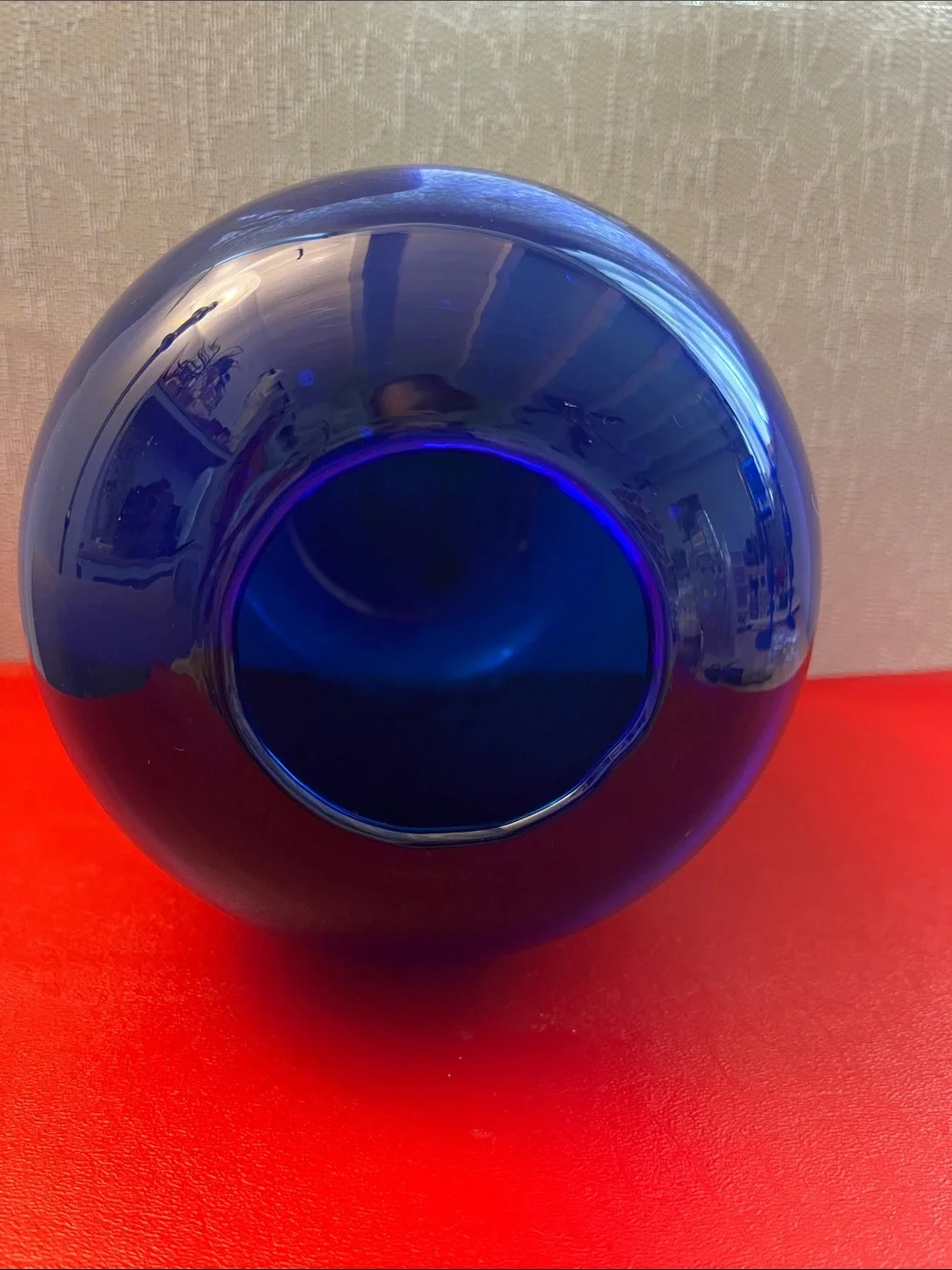 Vintage Blenko Glass Cobalt Blue Pill Vase  Large, Don Shepherd Design, 20t